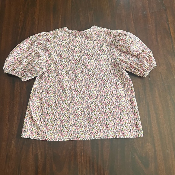 English Factory Puff Sleeve Blouse Boxy Fit - Small - Picture 3 of 6